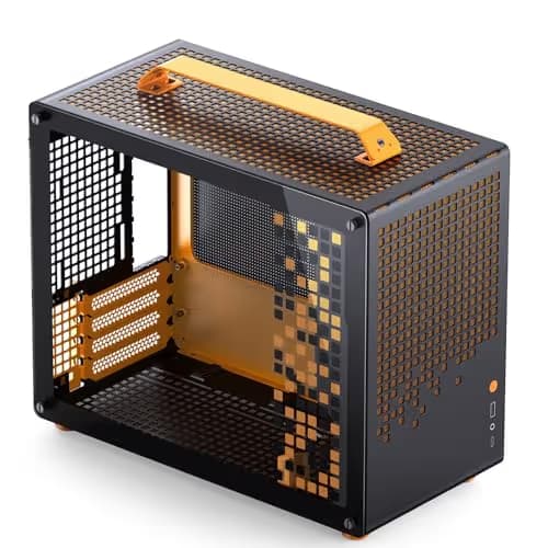 Jonsbo Jonsplus Z20 Micro ATX Desktop Orange / Black with Tempered Glass Side Panel and USB 3.2 Gen 2 Type-C, USB 3.2 Gen 1 Type-A main image