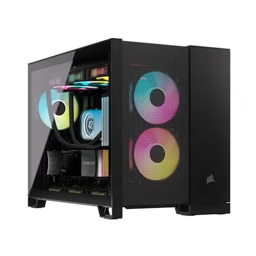 Corsair 2500D Airflow Micro ATX Mini Tower Black with Tempered Glass Side Panel image