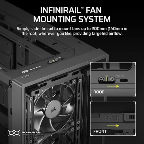 Corsair FRAME 4000D RS Modular ATX Mid-Tower PC Case - Black image