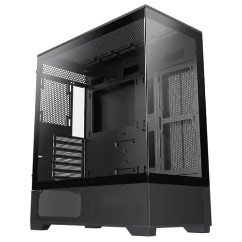 GameMax Vista AB ATX Mid Tower Black Tempered Glass Side Panel image