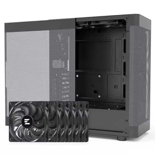 Zalman i4 ATX Mid Tower Black Mesh Side Panel, USB 3.2 Gen 1 & USB 2.0 Front Panel main image