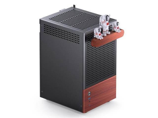 Jonsbo T6 Mini-ITX Tower Black / Brown with USB 3.2 Gen 2 Type-C and USB 3.2 Gen 1 Type-A image