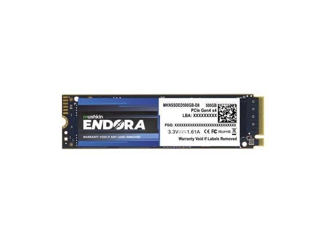 Mushkin MKNSSDED500GB-D8 500GB M.2-2280 SSD PCIe 4.0 x4 NVMe image