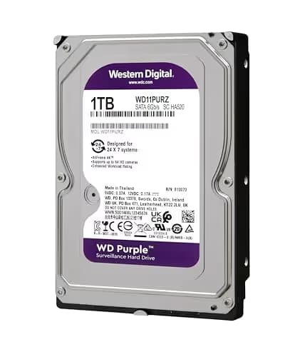 Western Digital Purple 1TB HDD 3.5" 5400RPM SATA image