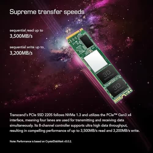 Transcend 220S 2TB M.2-2280 SSD PCIe 3.0 NVMe X4 image