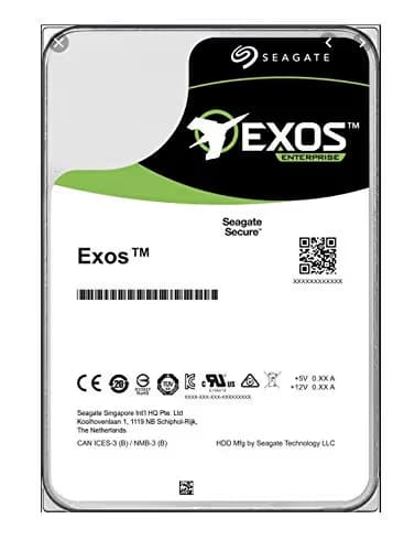 Seagate EXOS Enterprise 16 TB 3.5" HDD 7200 RPM SAS 12.0 Gb/s image