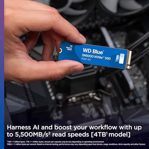 Western Digital WD Blue SN5000 500 GB SSD M.2-2280 PCIe 4.0 X4 NVMe image