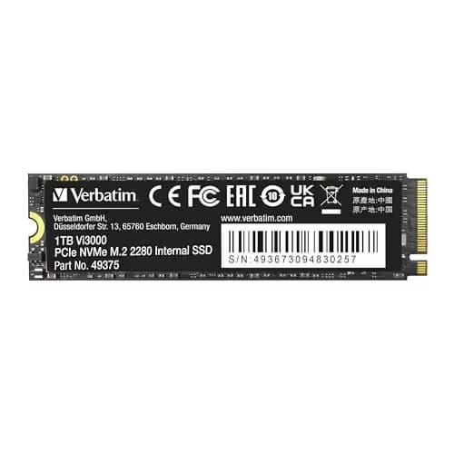 Verbatim Vi3000 1TB SSD M.2-2280 PCIe 3.0 X4 NVMe image