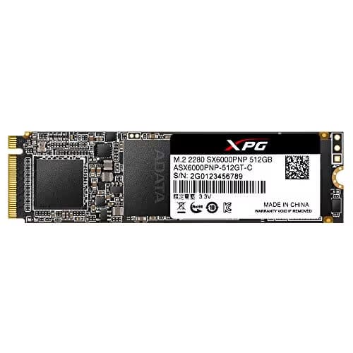 ADATA XPG SX6000 Pro 512GB SSD M.2-2280 PCIe 3.0 X4 NVMe image