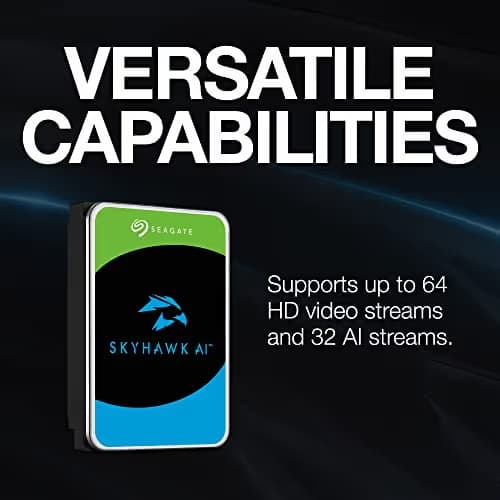 Seagate SkyHawk AI 16TB 3.5" HDD 7200RPM SATA 6.0 Gb/s image