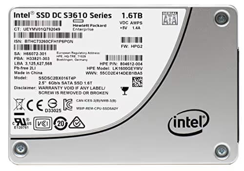 Intel DC S3610 1.6 TB SSD 2.5" SATA 6.0 Gb/s image