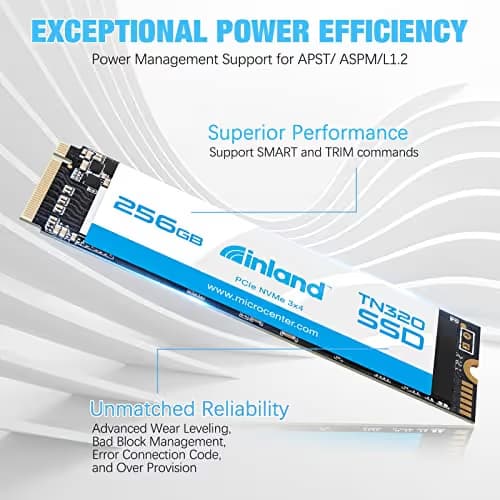 Inland TN320 256GB M.2-2280 SSD PCIe 3.0 X4 NVMe image