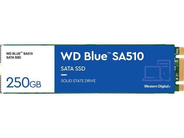 Western Digital Blue SA510 250 GB SSD M.2-2280 SATA main image