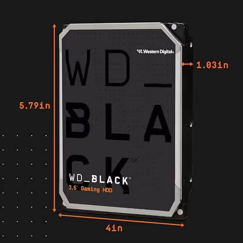 Western Digital WD_BLACK 10TB HDD 7200RPM 3.5" SATA 6.0 Gb/s image