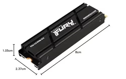 Kingston Fury Renegade with Heat Sink 1TB SSD M.2-2280 PCIe 4.0 x4 NVMe image