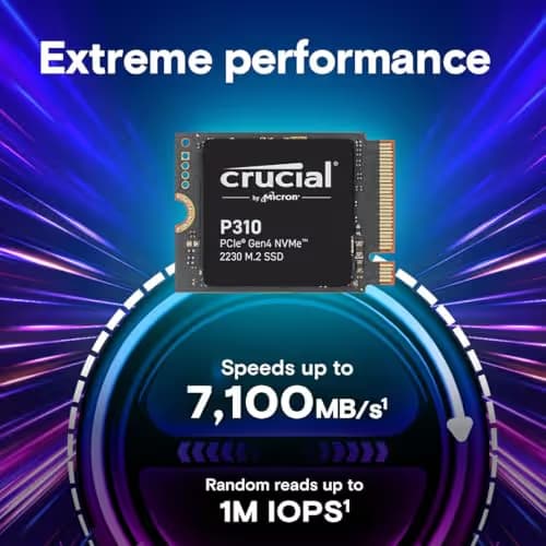 Crucial P310 2TB M.2-2230 SSD PCIe 4.0 x4 NVMe image