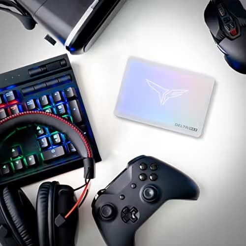 TEAMGROUP T-Force Delta Max White RGB Lite 1TB SSD 2.5" SATA 6.0 Gb/s image