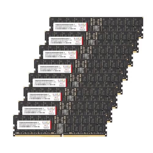 V-Color ECC Registered DIMM 512GB (8x64GB) DDR5 6000 CL36 Black main image