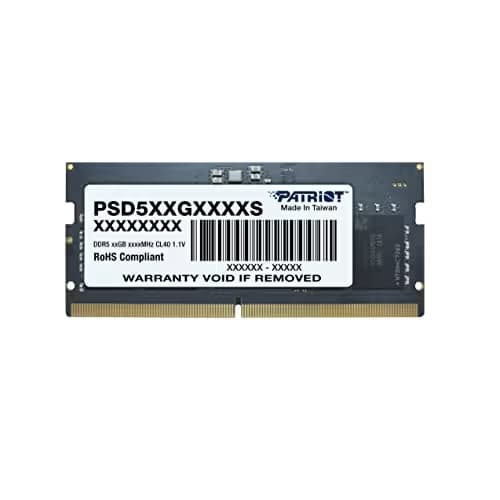 Patriot Signature Line Black SODIMM DDR5-4800 CL46 8GB (1x8GB) main image
