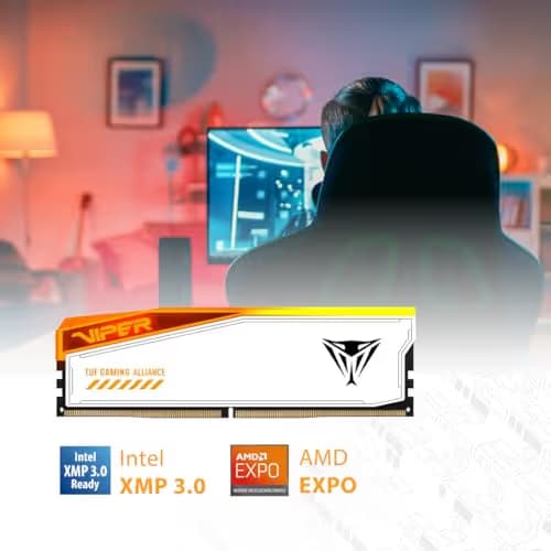 Patriot Viper Elite 5 RGB TUF GAMING ALLIANCE White DDR5-6000 CL36 32GB (2x16GB) image