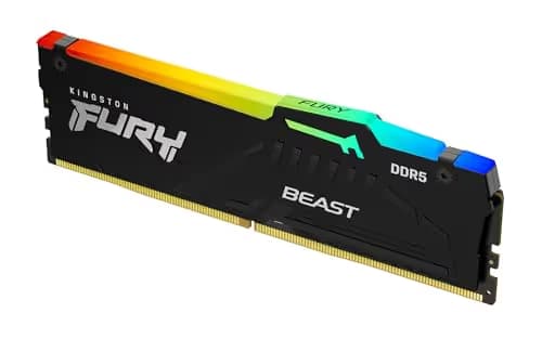 Kingston FURY Beast RGB 16GB (1x16GB) DDR5 6000 CL30 Black image
