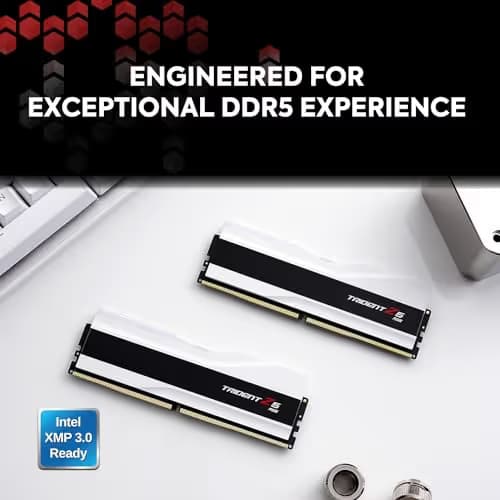 G.Skill Trident Z5 RGB Matte White DDR5-6000 CL36 64GB (2x32GB) image