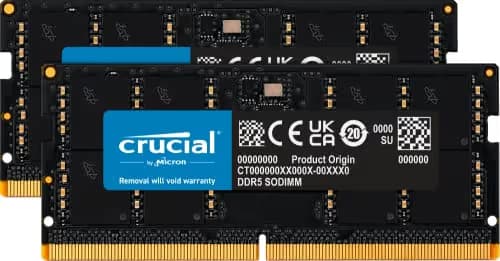 Crucial CT2K16G52C42S5 Black SODIMM DDR5-5200 CL42 32GB (2x16GB) image
