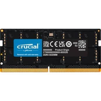 Crucial CT8G52C42S5 Black DDR5 SODIMM-5200 CL42 8GB (1x8GB) image