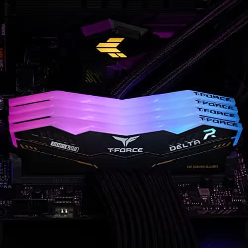TEAMGROUP T-Force Delta TUF Gaming Alliance RGB Black DDR5-5200 CL40 32GB (2x16GB) image