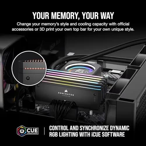 Corsair Dominator Titanium Black DDR5-6000 CL30 48GB (2x24GB) image