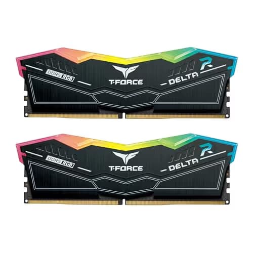 TEAMGROUP T-Force Delta RGB Black DDR5-6000 CL38 64GB (2x32GB) image
