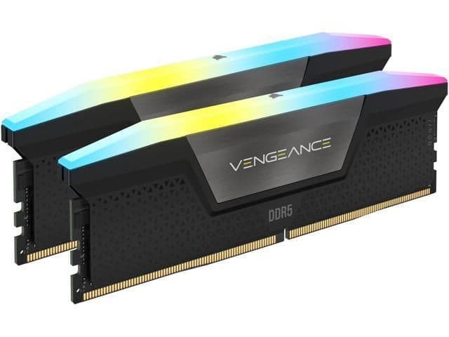 Corsair Vengeance RGB Black DDR5-6400 CL36 32GB (2x16GB) image