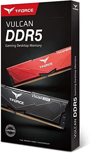 TEAMGROUP T-Force Vulcan Red DDR5-5200 CL40 16GB (1x16GB) image