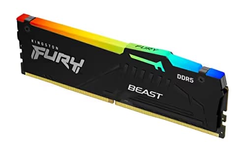 Kingston FURY Beast RGB Black DDR5-6000 CL30 32GB (1x32GB) image