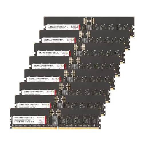 V-Color TRA532G64D832O Registered Black DDR5-6400 CL32 256GB (8x32GB) main image