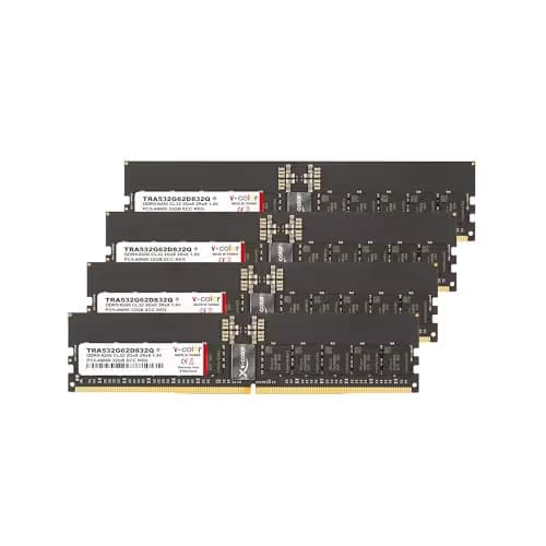 V-Color TRA532G62D832Q Registered White DDR5-6200 CL32 128GB (4x32GB) main image