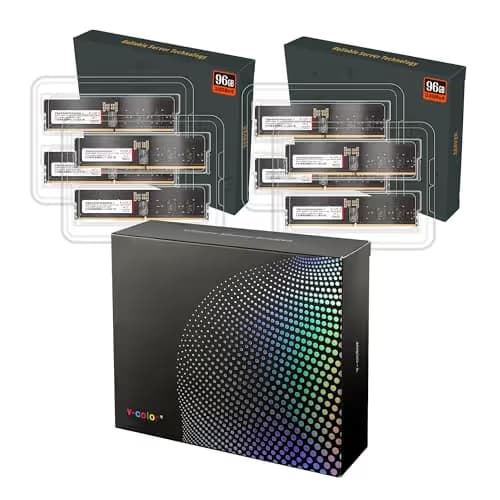 V-Color TRA524G56S836O Registered Black DDR5-5600 CL36 192GB (8x24GB) image
