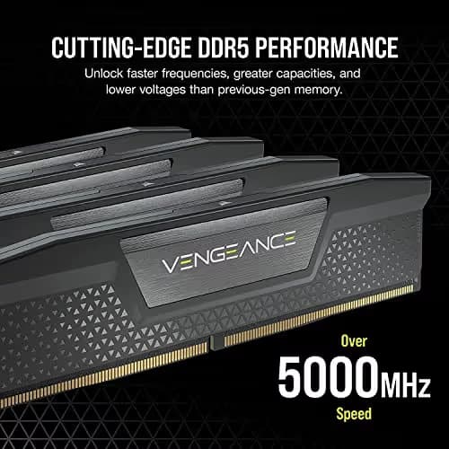 Corsair Vengeance RGB Black / Silver DDR5-6000 CL36 48GB (2x24GB) image