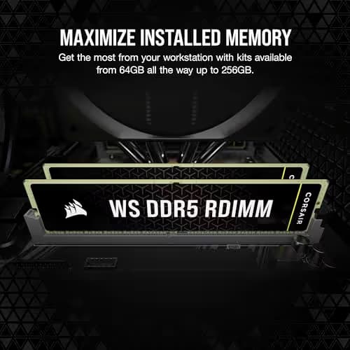 Corsair WS Registered Black Green DDR5-5600 CL40 64GB (4x16GB) image