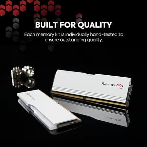G.Skill Ripjaws M5 RGB White DDR5-5200 CL40 32GB (2x16GB) image