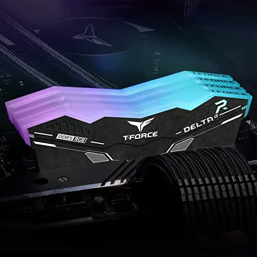 TEAMGROUP T-Force Delta RGB Black DDR5-6000 CL38 32GB (2x16GB) image