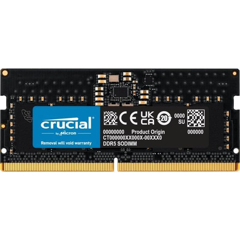 Crucial CT8G56C46S5 Black SODIMM DDR5-5600 CL46 8GB (1x8GB) main image