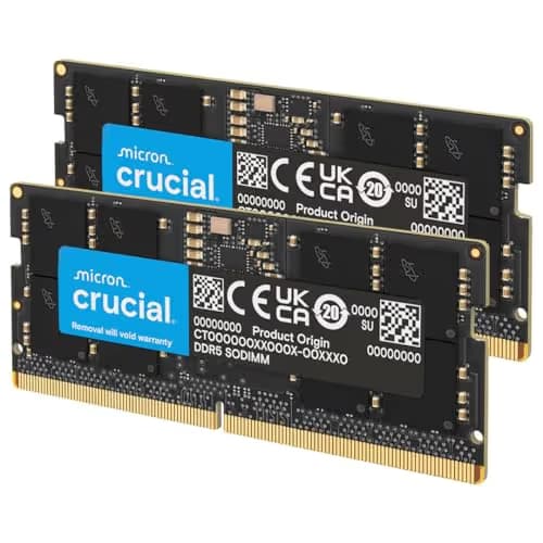 Crucial CT2K32G48C40S5 Black SODIMM DDR5-4800 CL40 64GB (2x32GB) image