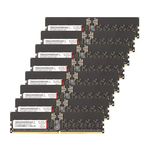 V-Color TRA532G68D834O Black Registered DDR5-6800 CL34 256GB (8x32GB) image