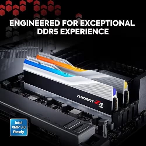 G.Skill Trident Z5 RGB Metallic Silver DDR5-5600 CL30 32GB (2x16GB) image