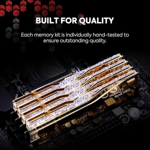 G.Skill Trident Z5 Royal Neo RGB Gold DDR5-8000 CL38 32GB (2x16GB) image