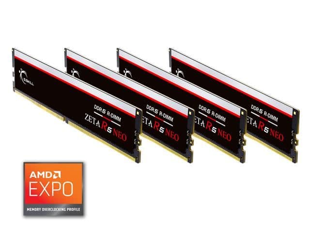 G.Skill Zeta R5 Neo Registered Black DDR5-6400 CL32 192GB (4x48GB) image