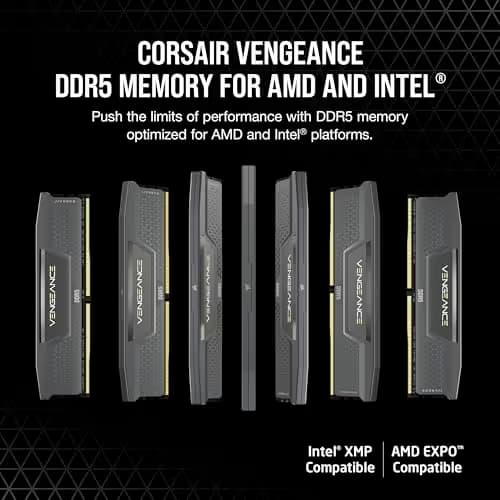 Corsair Vengeance 96GB (2x48GB) DDR5-6000 CL30 Black image