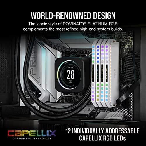 Corsair Dominator Platinum RGB White DDR5-6200 CL36 32GB (2x16GB) image