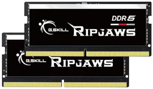 G.Skill Ripjaws Black / Silver DDR5-4800 SODIMM CL34 32GB (2x16GB) image